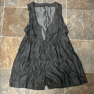 Black Sleeveless Romper